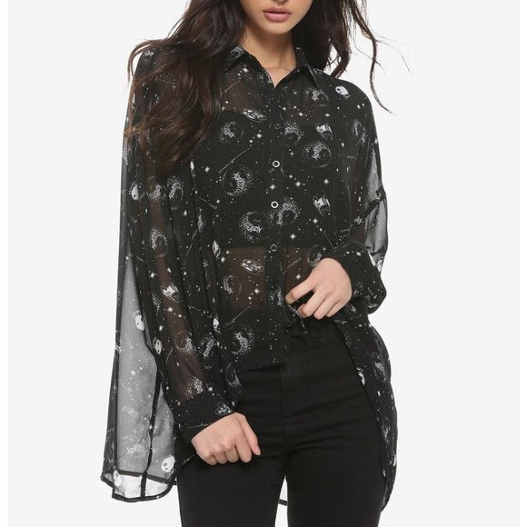 Hot Topic Tops - Harry Potter Hot Topic Divination Girls Oversized Long-Sleeve Woven Top 3X